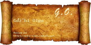 Góbi Olga névjegykártya